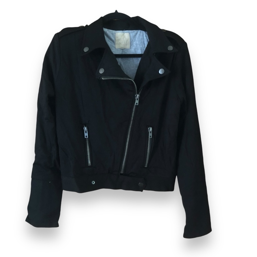 Chaser Ponte Di Roma Moto Jacket Black NWT Size Medium